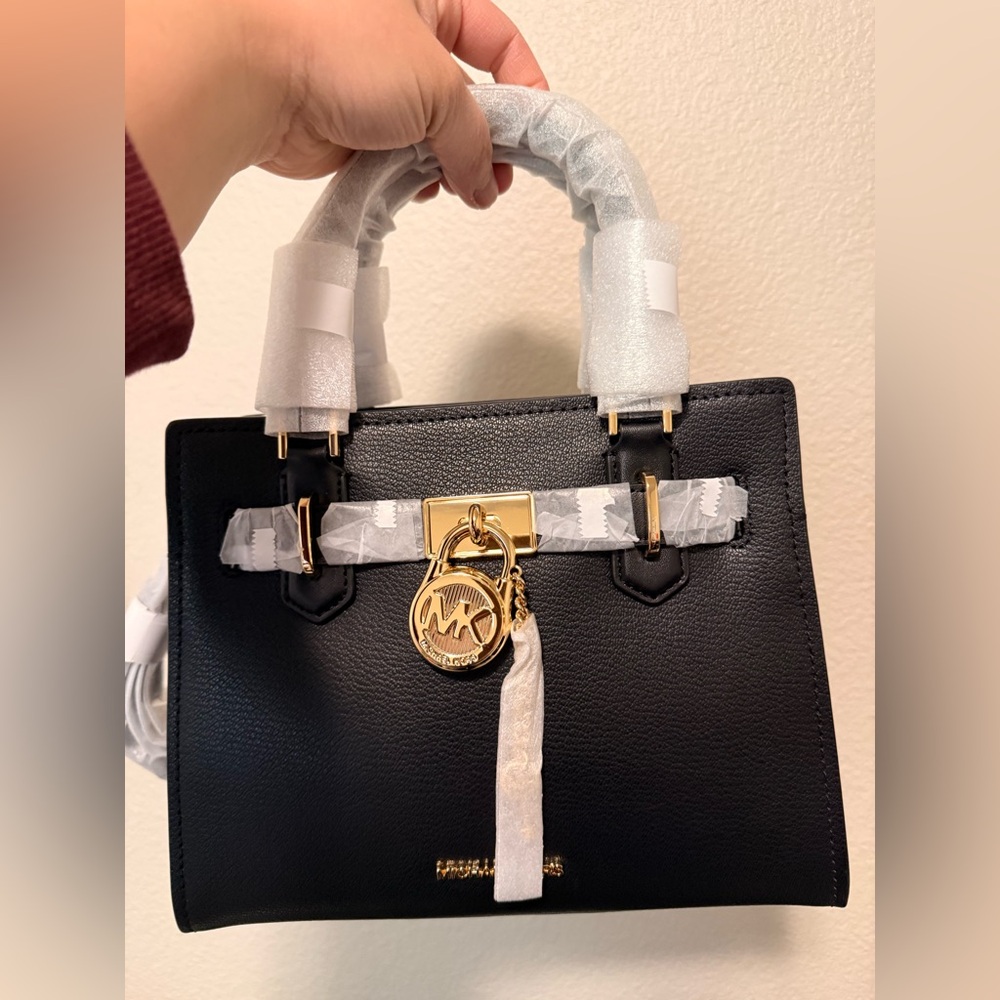 Michael Kors Black Satchel with Gold Hardware - Picture 1 of 7